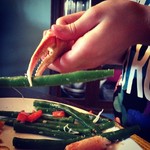 131/365 - Passing on the teaching of my mother - making crab claws into puppets. #365photo