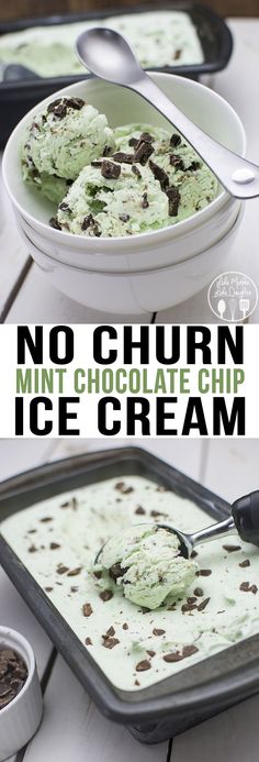 No Churn Mint Chocol