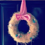 Easter wreath is up. Better late, then never.