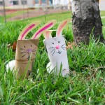 How to make toilet paper tube bunnies